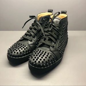 Christian Louboutin Black spiked sneakers
